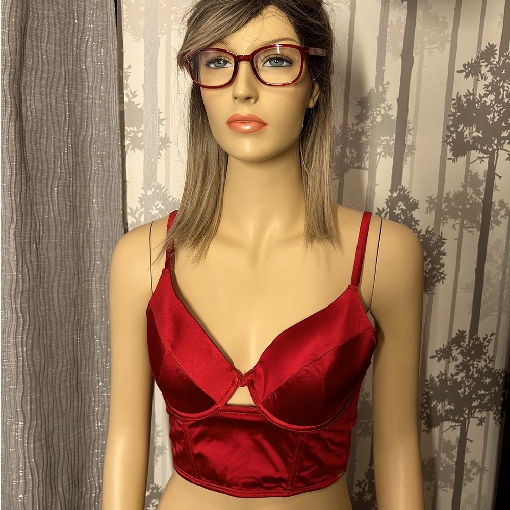 Size 36-C satin red bracelet brand new with tags